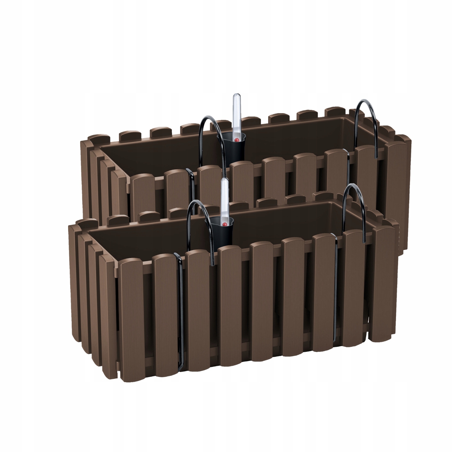 Prosperplast kvetináč 38 cm x 18 x 16,2 cm plastový odtieň hnedej a béžovej